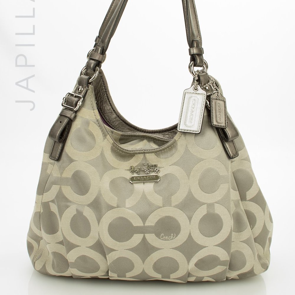 Coach Maggie Optic pewter gray